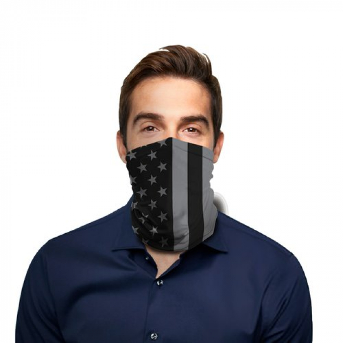 Black USA Flag Polyester Gaiter