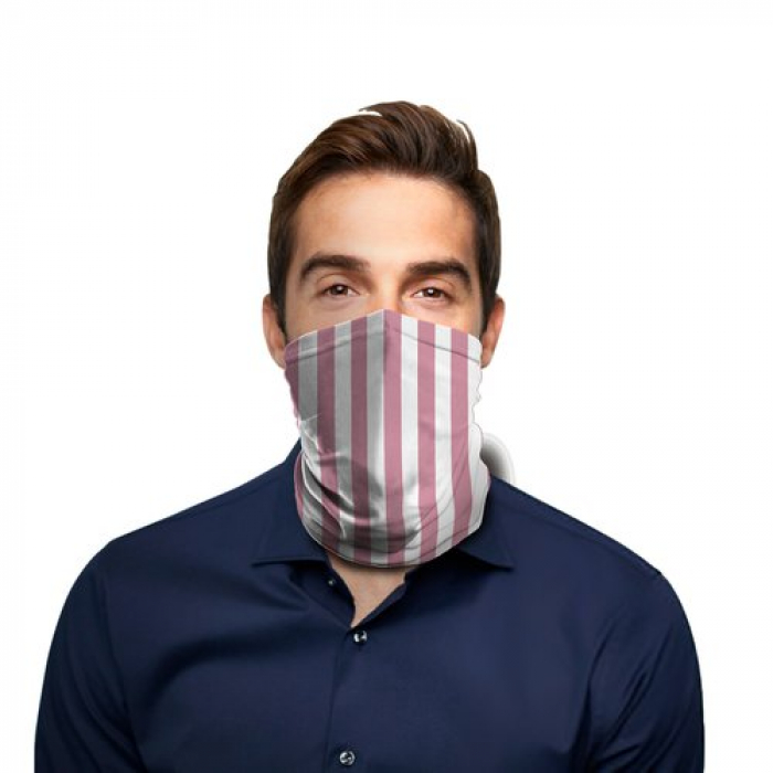 Pink Stripes Polyester Gaiter