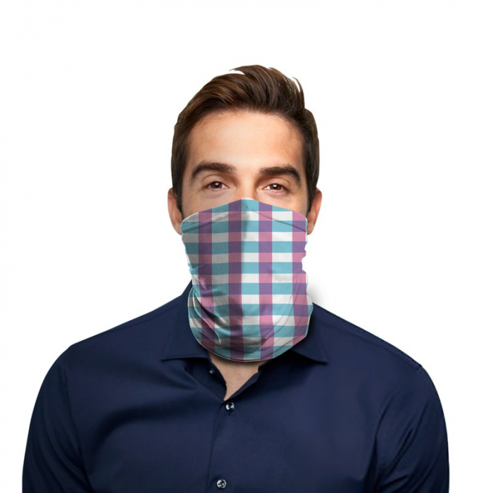 Highlight Plaid Polyester Gaiter