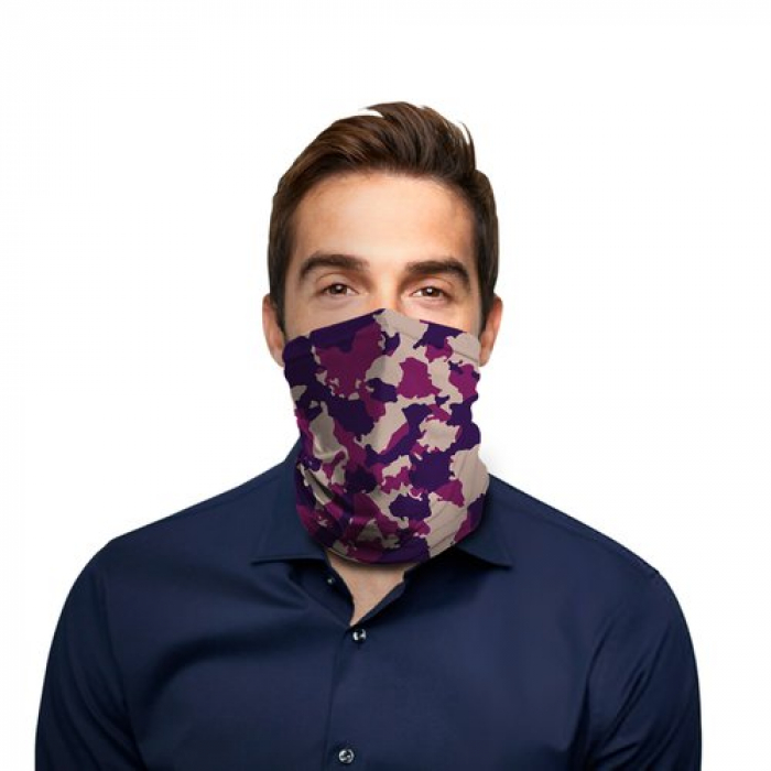 Magenta Camo Polyester Gaiter