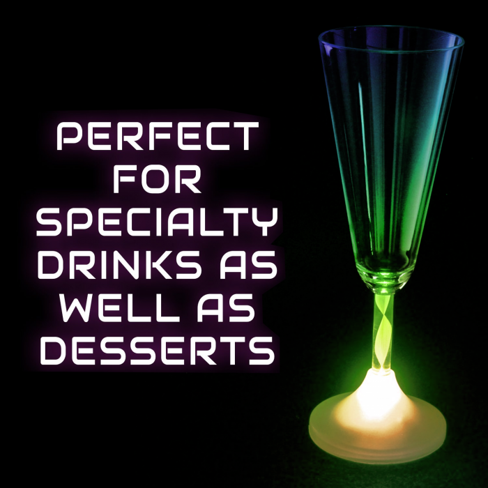 LED Flashing 16oz Hurricane Glass