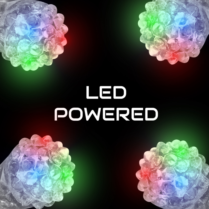 LED Flashing White Bumpy Ring