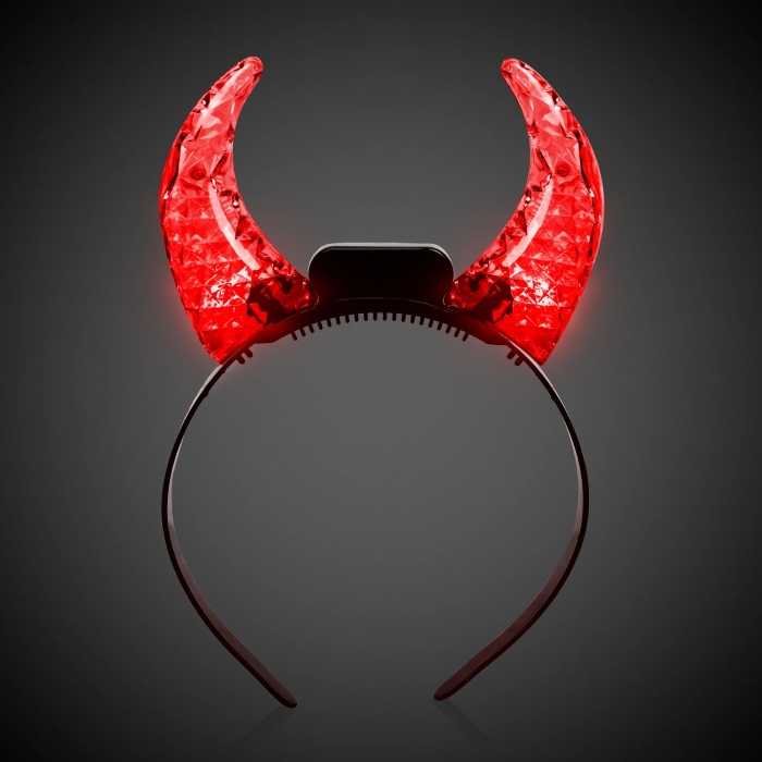 LED Devil Horns Headband
