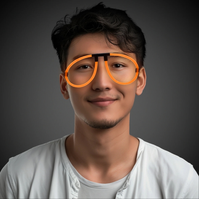 Orange Glow Eyeglasses