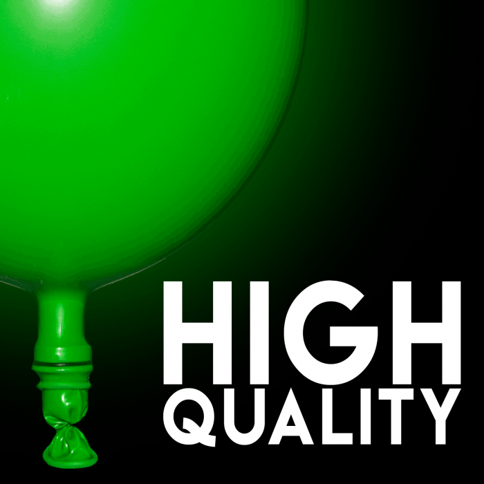 LED Light Up 14 Inch Blinky Balloons - Green