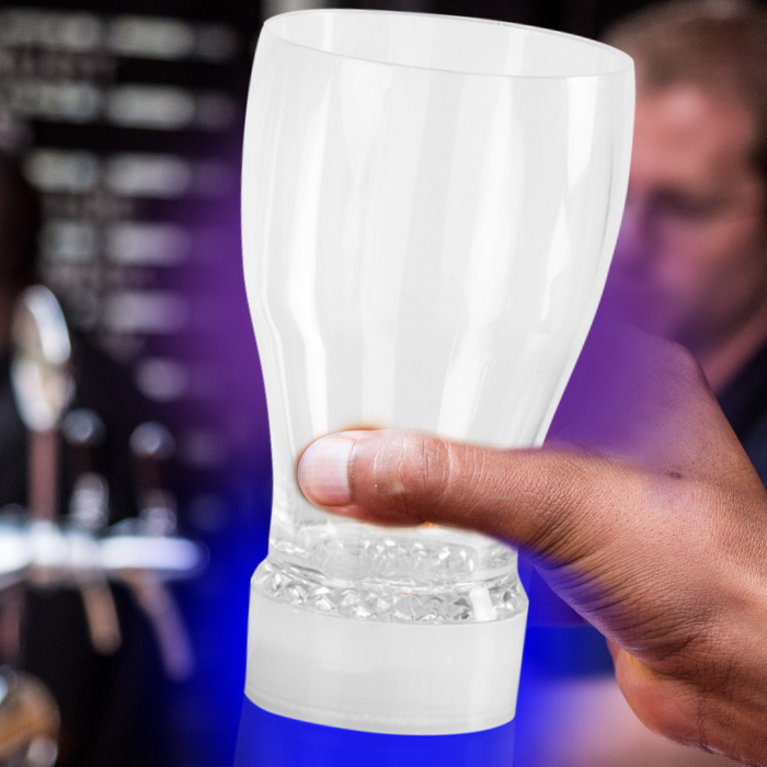 LED Flashing 10oz Glass
