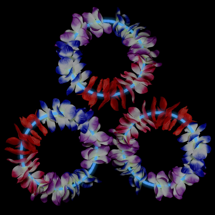 22 Inch Glow Leis - Blue