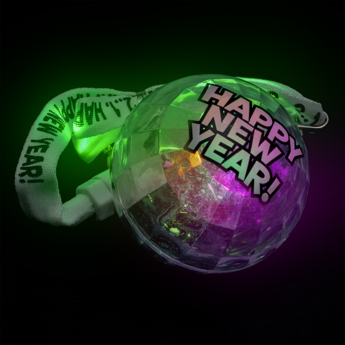 32.5" Light-Up Happy New Year Lanyard