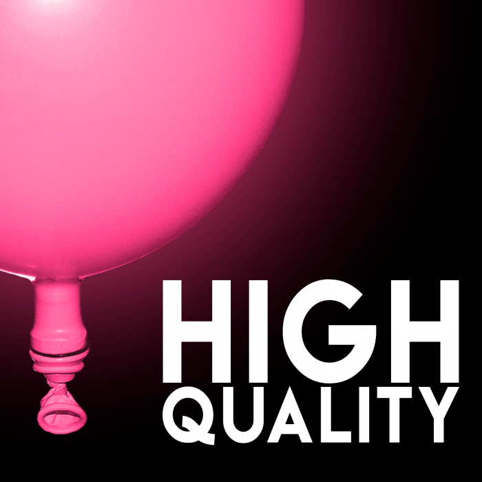 LED Light Up 14 Inch Blinky Balloons - Pink