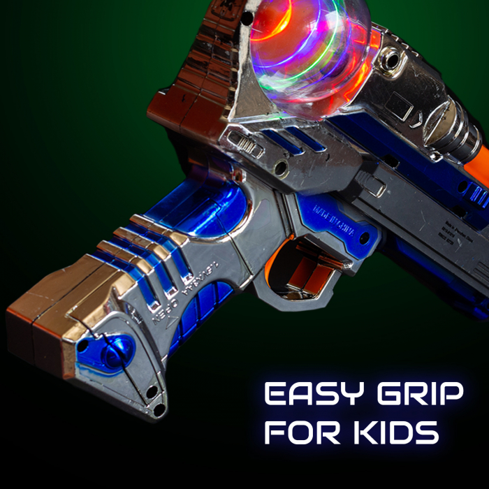 LED Light-up Spinning Pistol