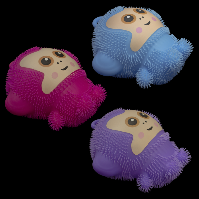 8" Light-Up Puffer Monkey