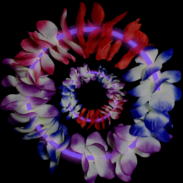 22 Inch Glow Leis - Purple