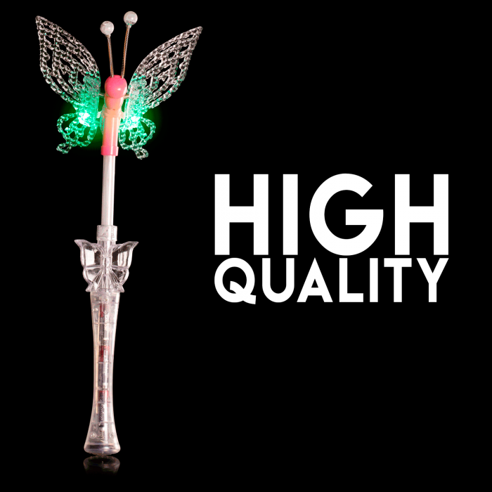 17" Light-Up Musical Butterfly Wand