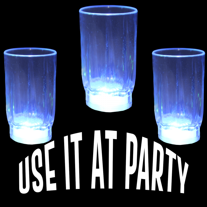 LED Flashing Shot Glass - 2 oz