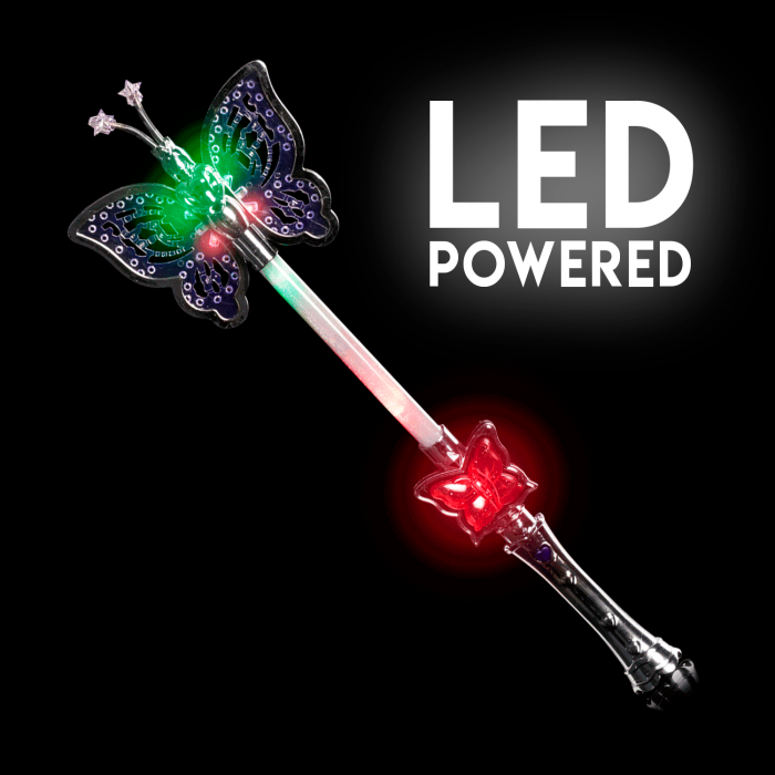 16" Light-Up Butterfly Wand