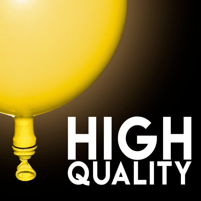 LED Light Up 14 Inch Blinky Balloons - Yellow