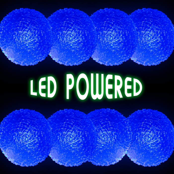 2.5" Light-Up Crystal Ball- Blue