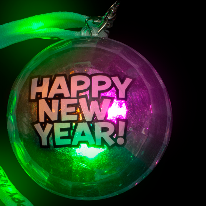 32.5" Light-Up Happy New Year Lanyard