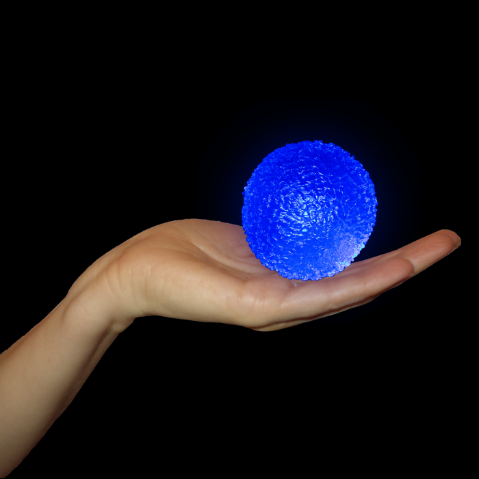 2.5" Light-Up Crystal Ball- Blue