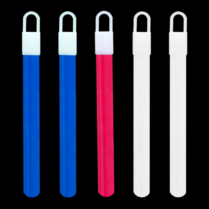 4" Glow Sticks- Red, White & Blue (72 Pack)