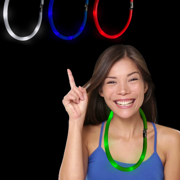 20" Light-Up Flashing Tube Necklace
