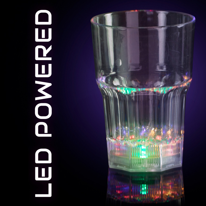 LED Flashing 8oz Whiskey Glass