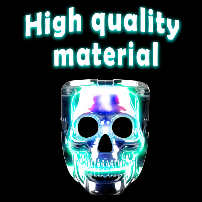 LED Light Up Halloween Skull Mask