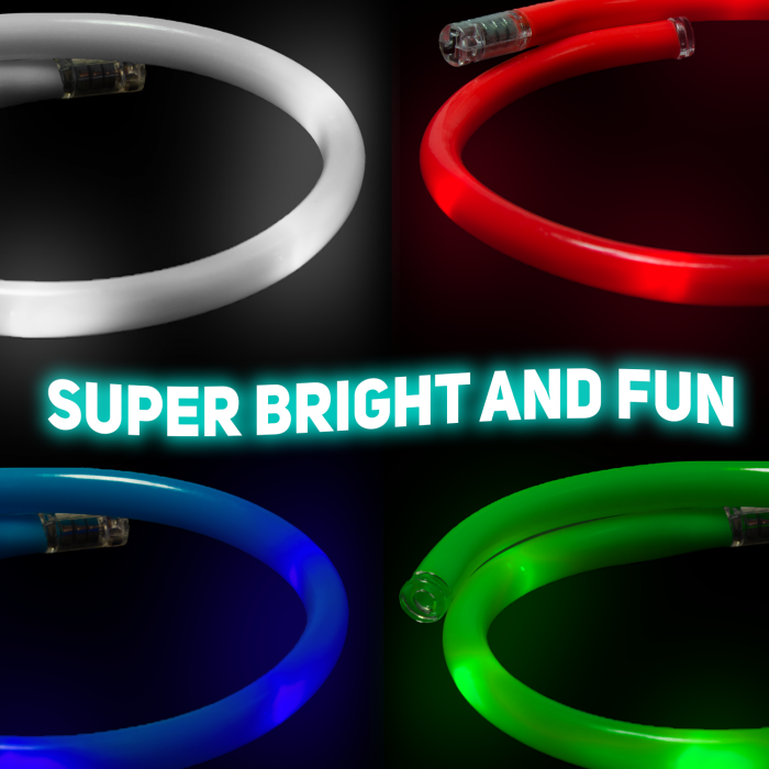 20" Light-Up Flashing Tube Necklace