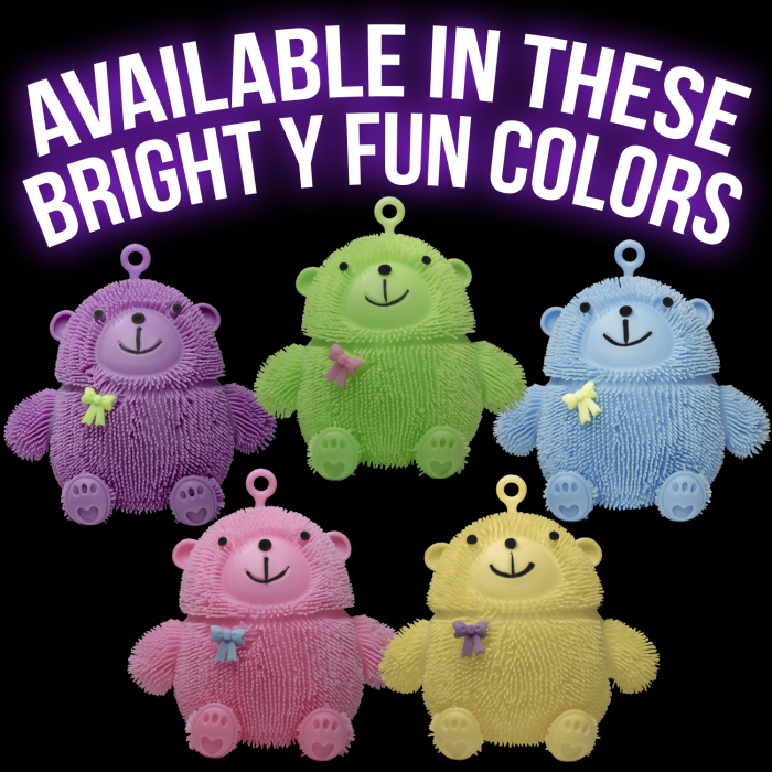 7" Light-Up Puffer Bears