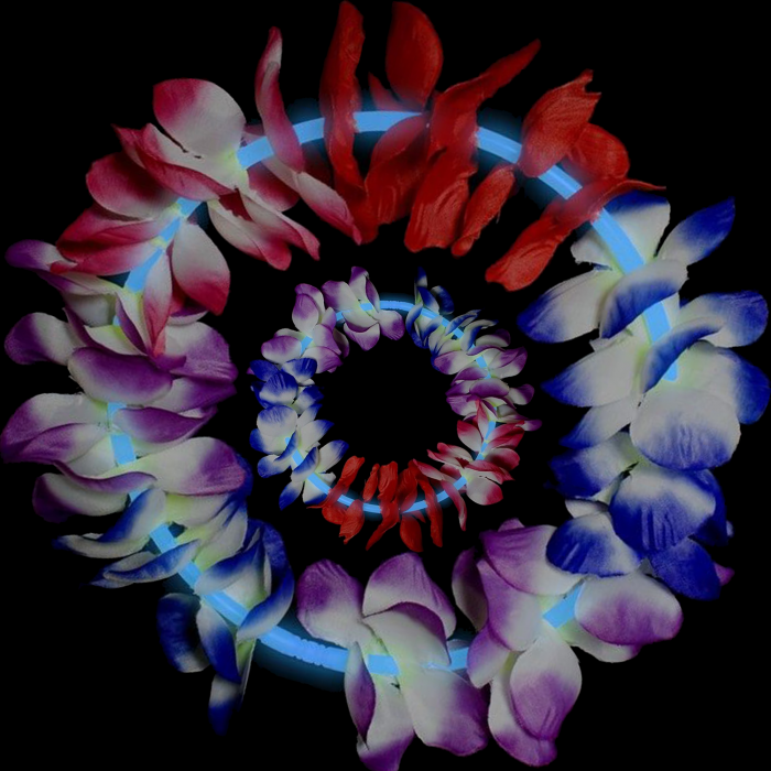 22 Inch Glow Leis - Blue