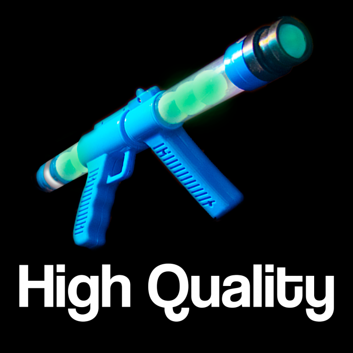 19'' Glow In The Dark Moon Blaster Gun, Blue