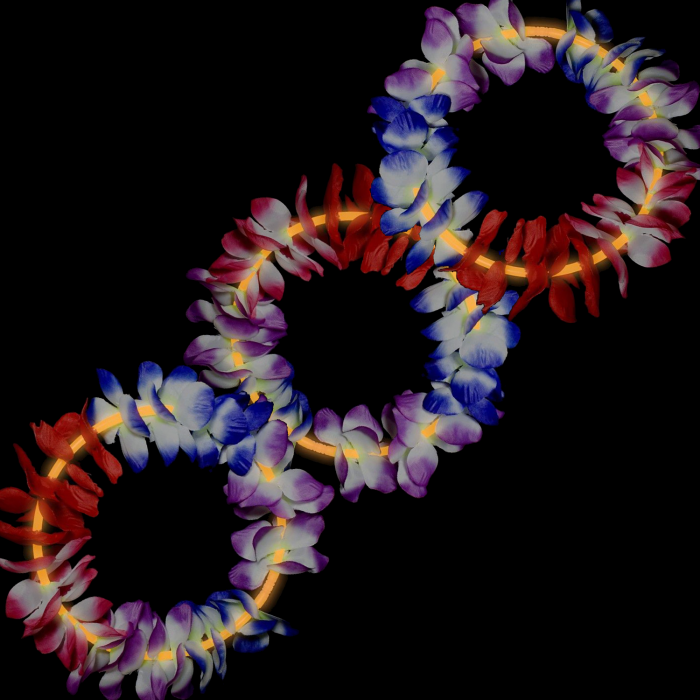 22 Inch Glow Leis - Orange