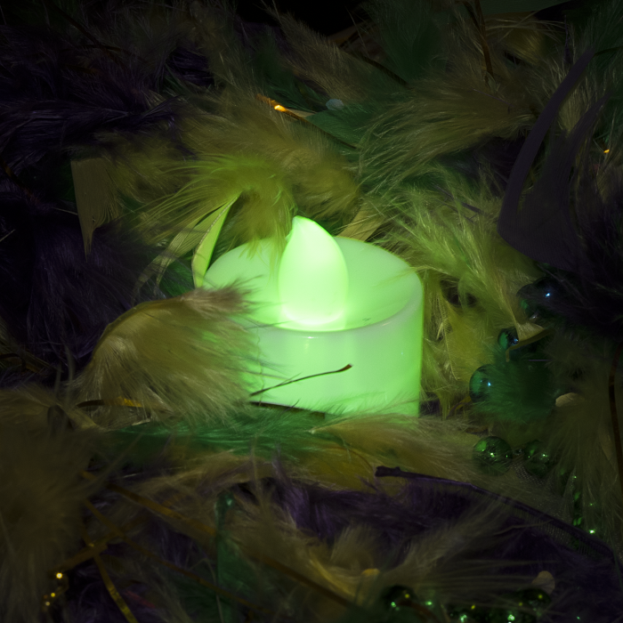 Light Up Tea Light Candles LED- Green