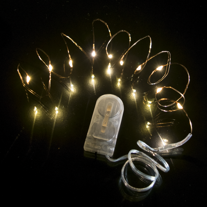 39 Inch Copper Wire Fairy Lights - Warm White