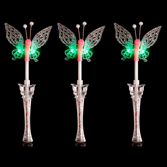 17" Light-Up Musical Butterfly Wand