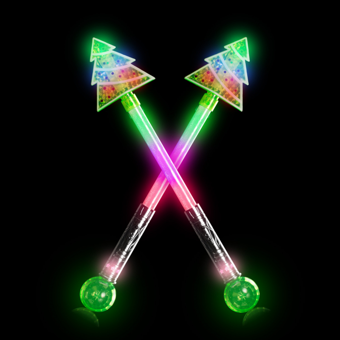 21" Light-Up Christmas Tree Magic Ball Wand 