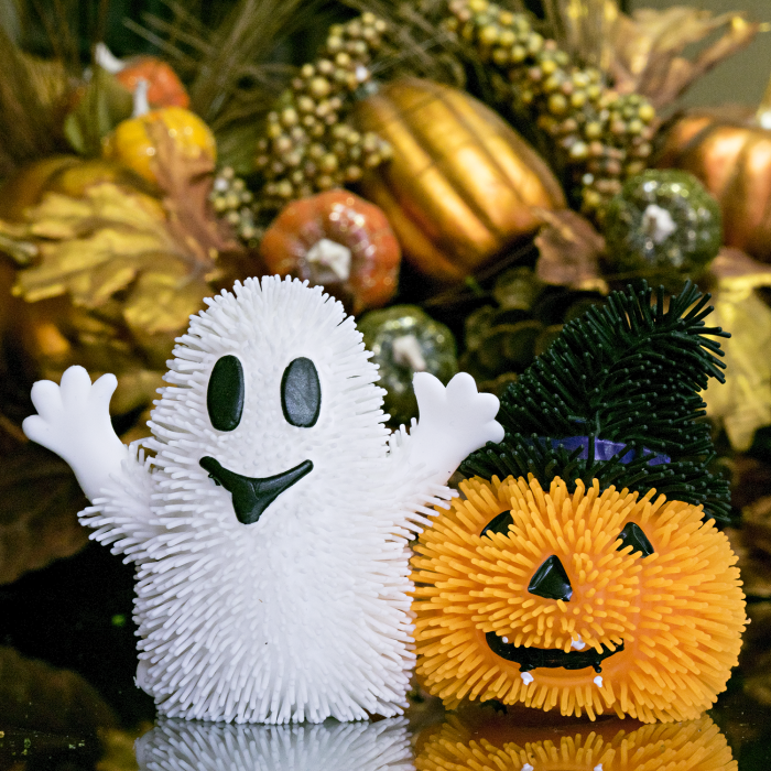 LED Light-Up Happy Halloween Puffer Toys