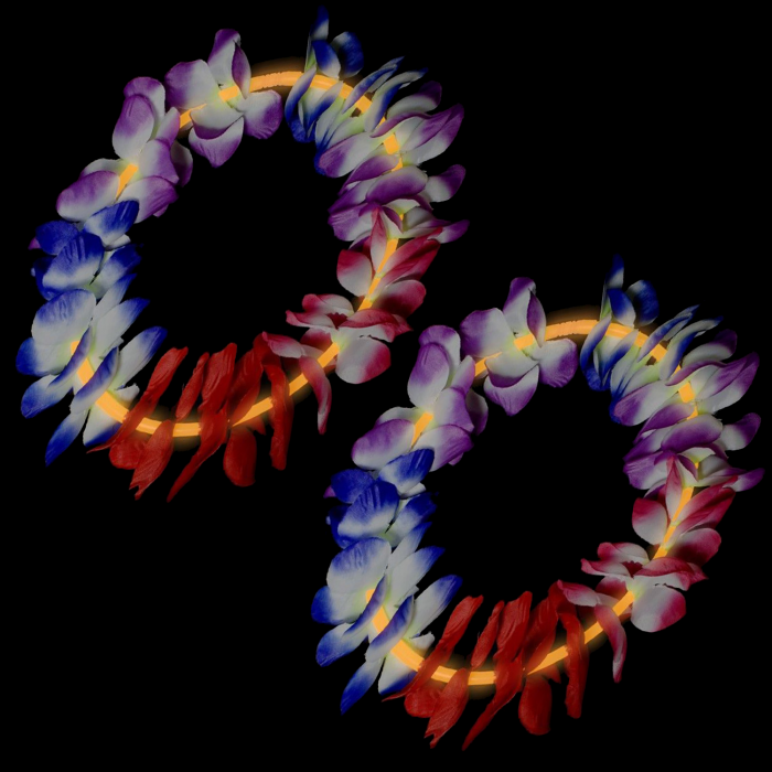 22 Inch Glow Leis - Orange