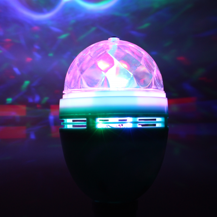 Rotating Disco Ball LED Light Bulb