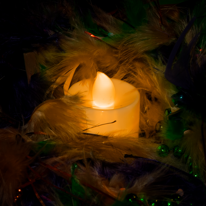 Light Up Tea Light LED Candles- Orange
