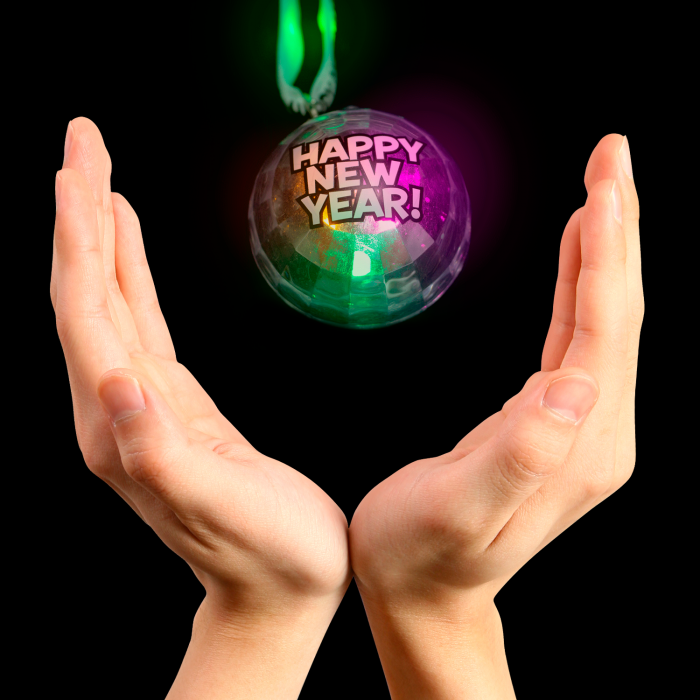 32.5" Light-Up Happy New Year Lanyard