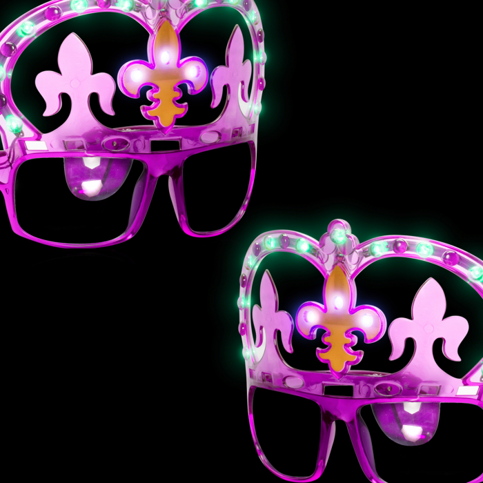 Light-Up Mardi Gras Shades