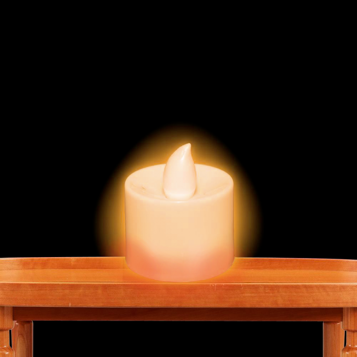 Light Up Tea Light LED Candles- Orange