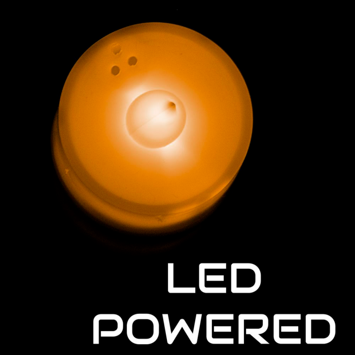 Light Up Tea Light LED Candles- Orange