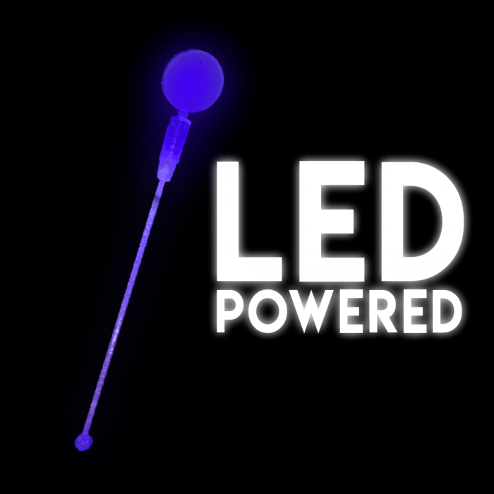LED Light Up Circle Cocktail Stirrers - Blue