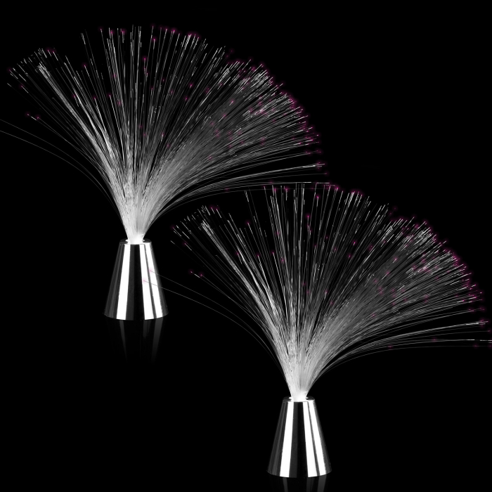 LED Flashing Fiber Optic Lamp - Color Changing
