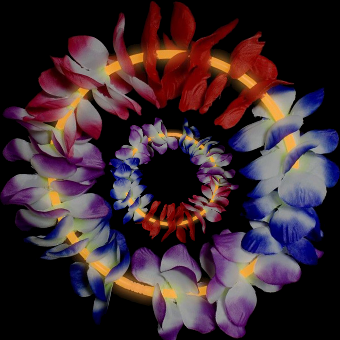 22 Inch Glow Leis - Orange