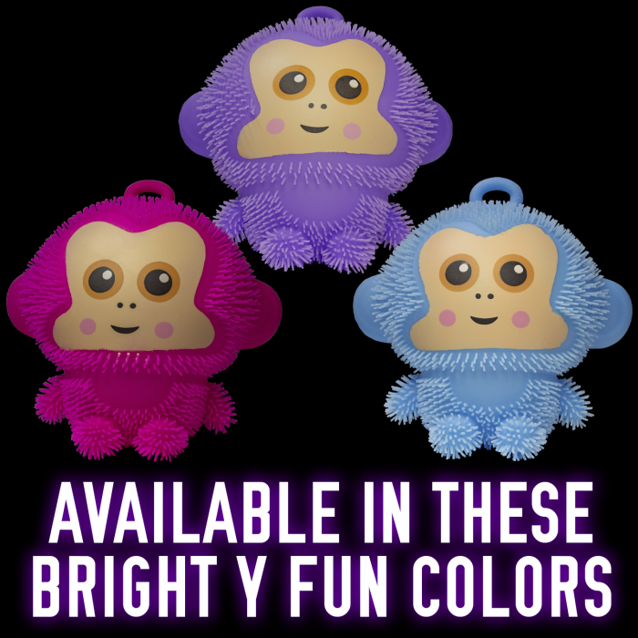 8" Light-Up Puffer Monkey