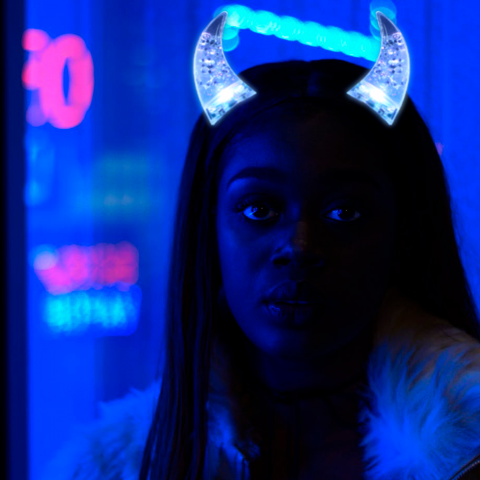 Light-Up Water Glitter Devil Horn