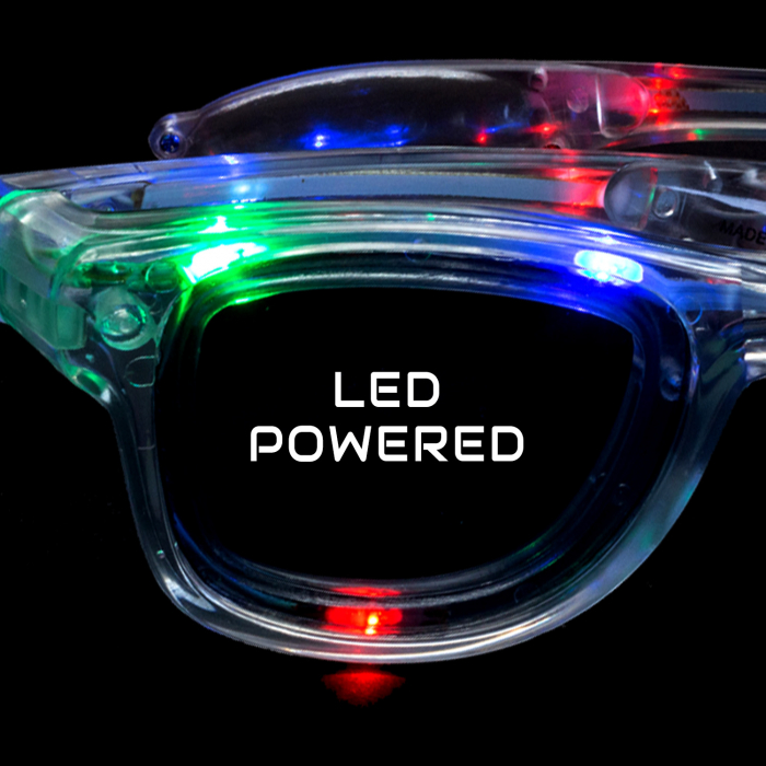 LED Light-Up Classic Retro Sunglasses